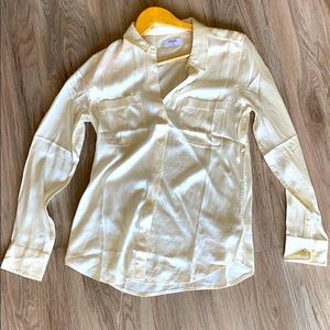 Off white silk shirt size 4